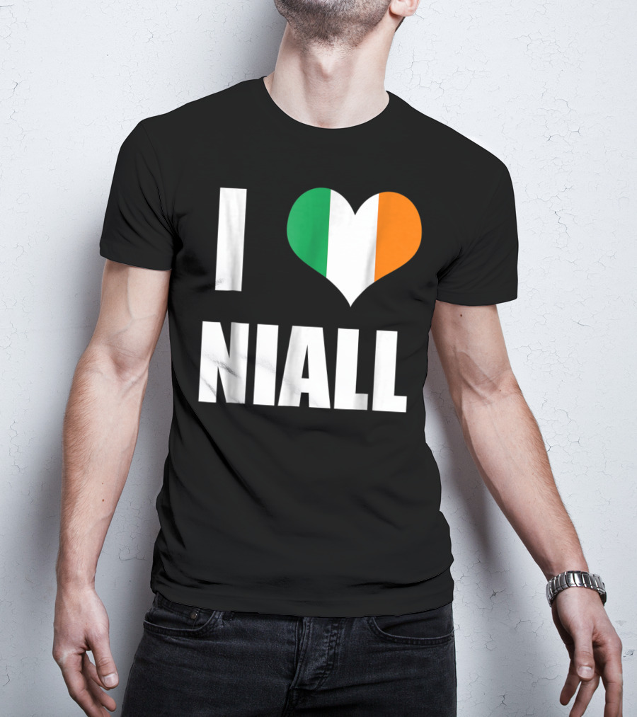 I Heart Niall With Ireland Flag Colors T-Shirt