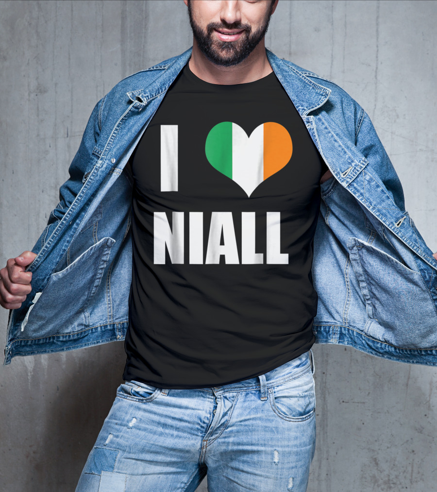 I Heart Niall With Ireland Flag Colors T-Shirt