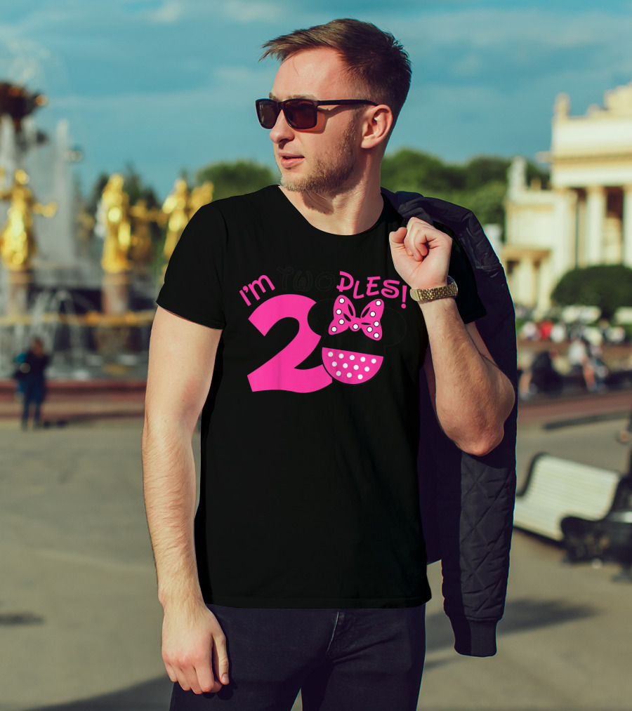I'm Two Ples Mouse 2nd Birthday T-Shirt