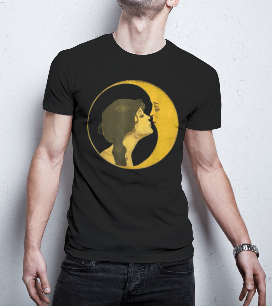 Kiss The Man On The Moon Vintage Celestial T-Shirt