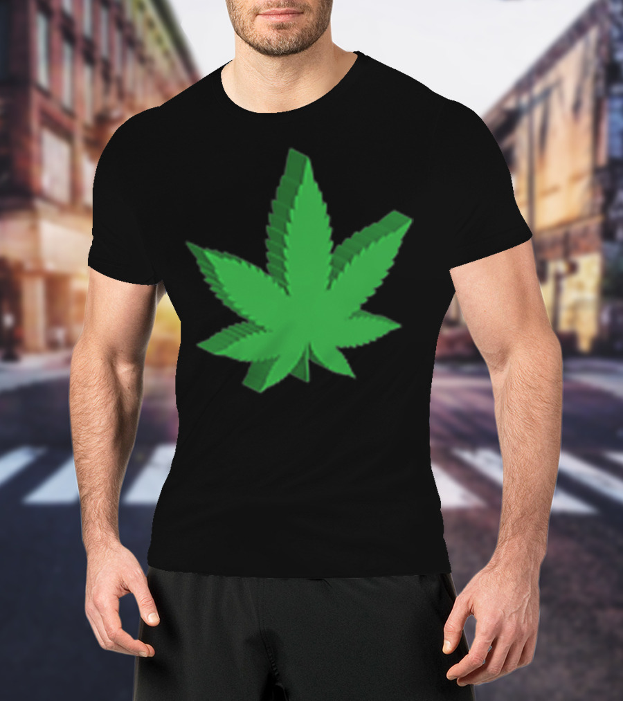 Marijuana Leaf 3D Green T-Shirt