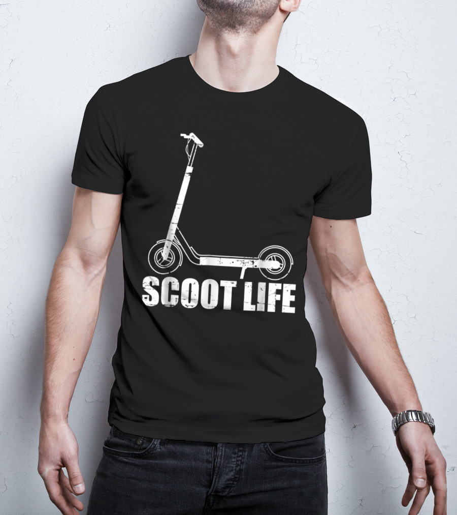 Scoot Life Kick Scooter Riders Mens T-Shirt