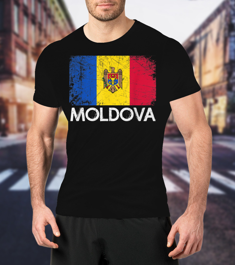 Vintage Moldovan Flag Moldova T-Shirt