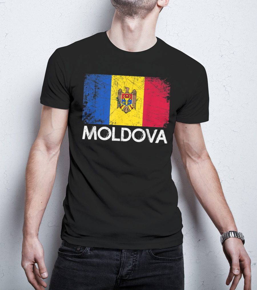 Vintage Moldovan Flag Moldova T-Shirt