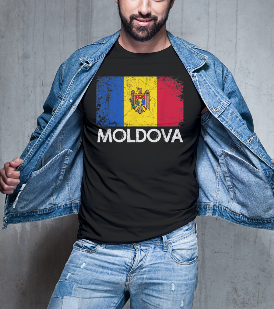 Vintage Moldovan Flag Moldova T-Shirt