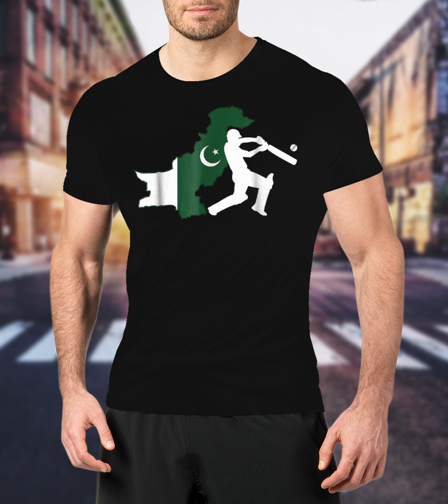 Pakistan Cricket Team Map And Player T-Shirt