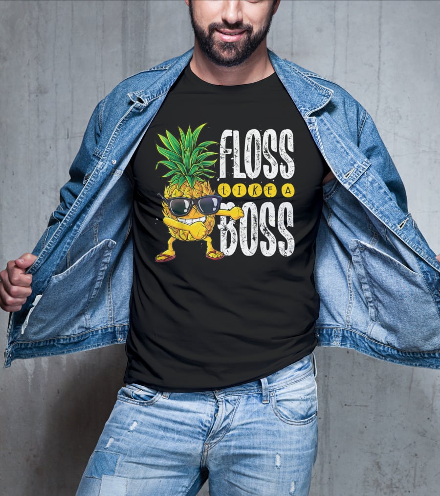 Floss Like A Boss Pineapple Sunglasses T-Shirt