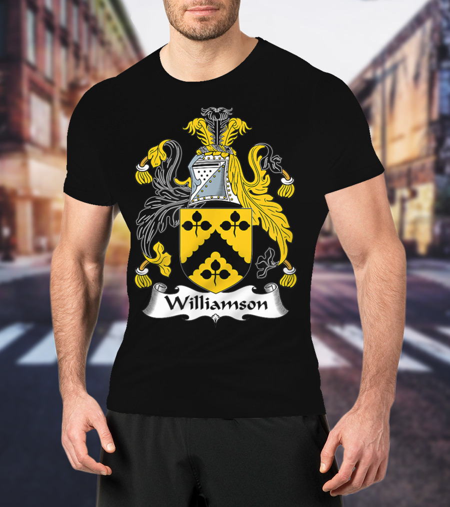 Williamson Family Crest Coat Of Arms Emblem T-Shirt