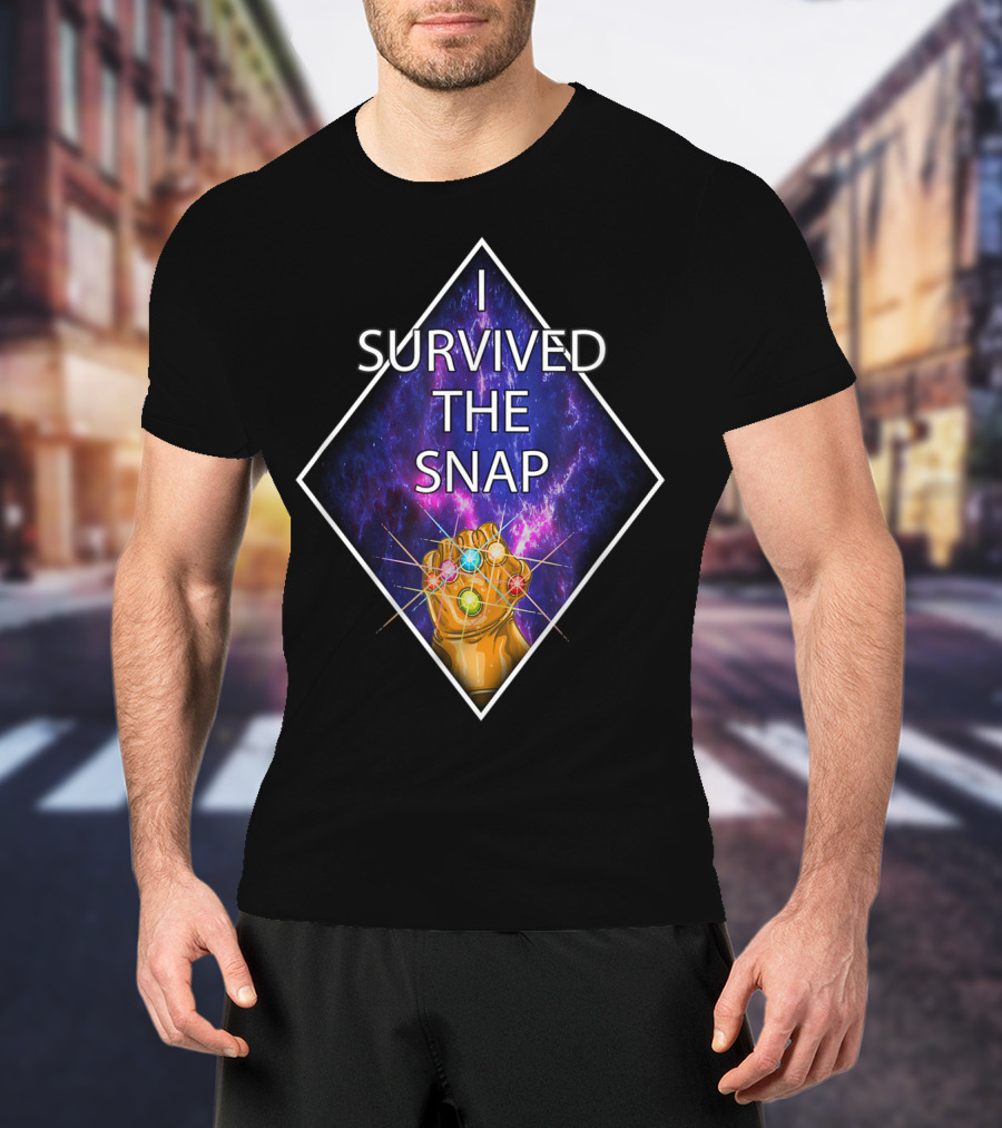 I Survived The Snap Infinity Gauntlet Humor Kirbi T-Shirt