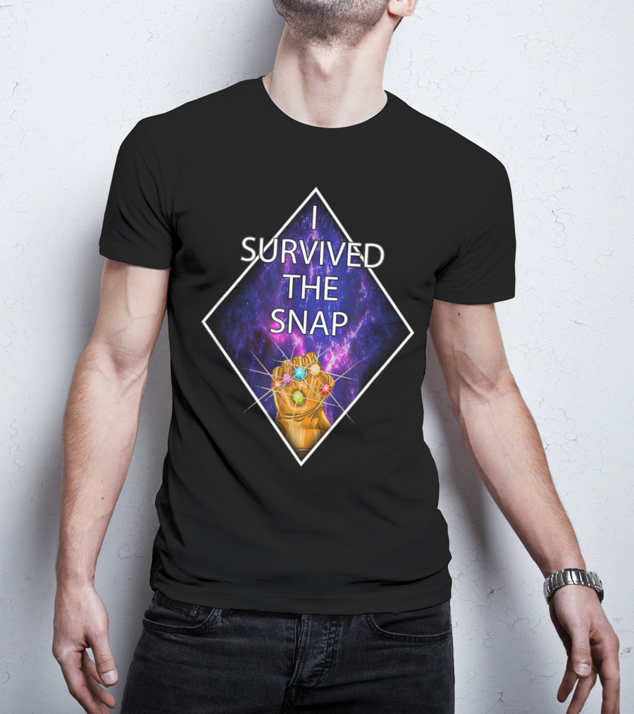 I Survived The Snap Infinity Gauntlet Humor Kirbi T-Shirt