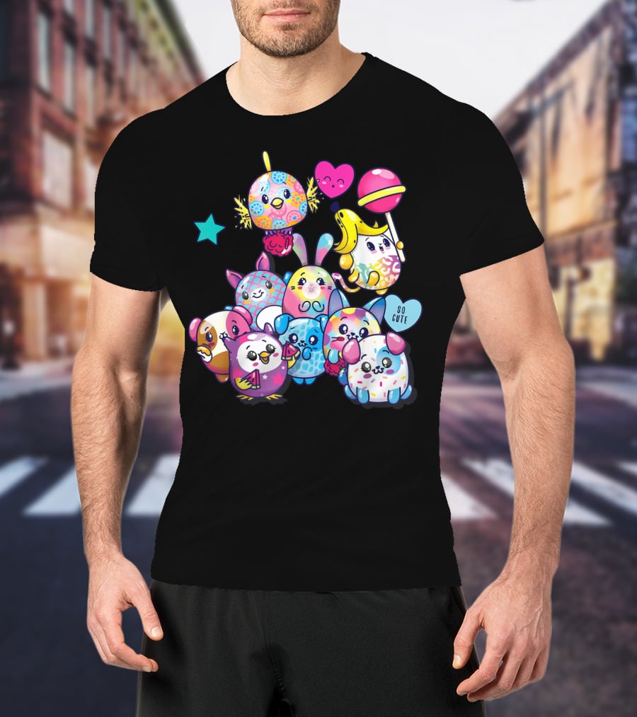 Pikmi Pops Friends So Cute Party With Colorful Characters T-Shirt