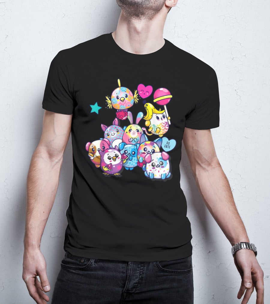 Pikmi Pops Friends So Cute Party With Colorful Characters T-Shirt