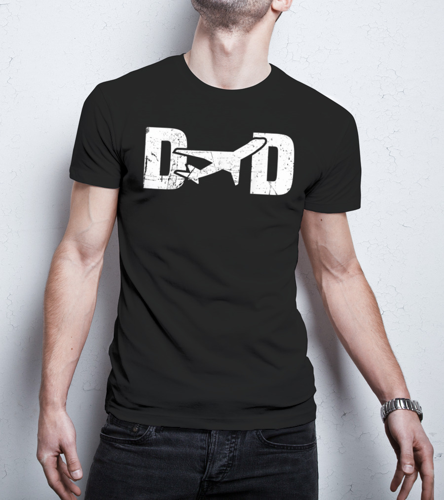 Pilot Dad Airplane Aviation Design For Men T-Shirt