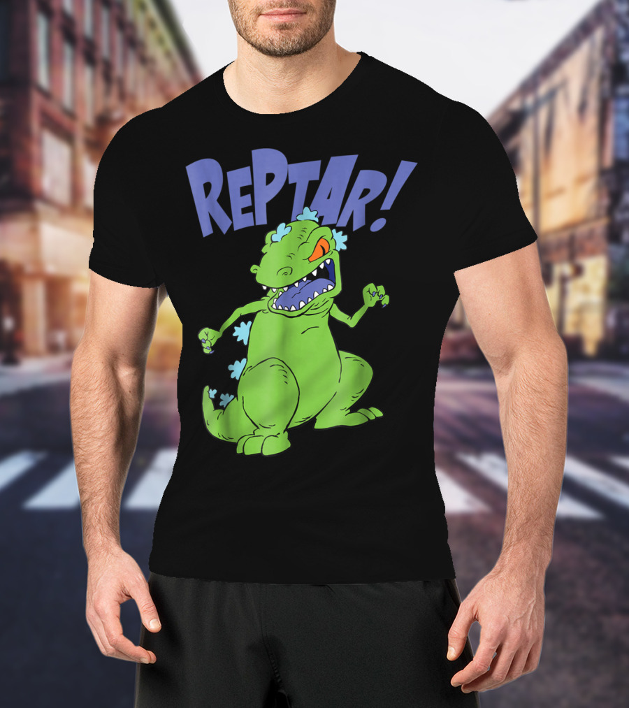 Reptar Rugrats Nickelodeon Animated Dinosaur Character T-Shirt