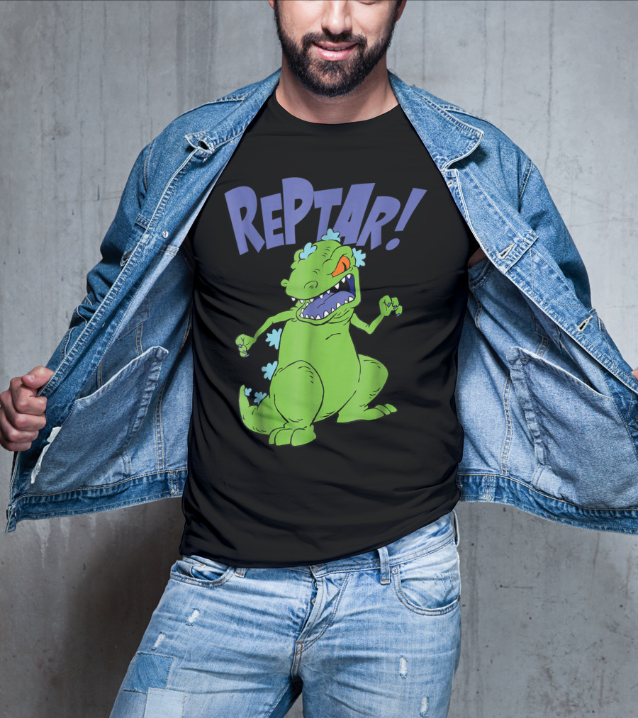 Reptar Rugrats Nickelodeon Animated Dinosaur Character T-Shirt