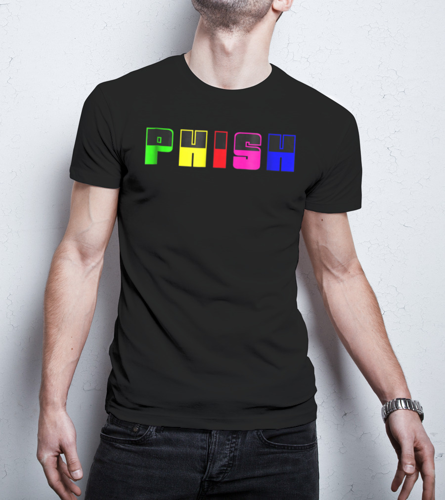 Nite Lite PHISH Neon Color Blocks T-Shirt