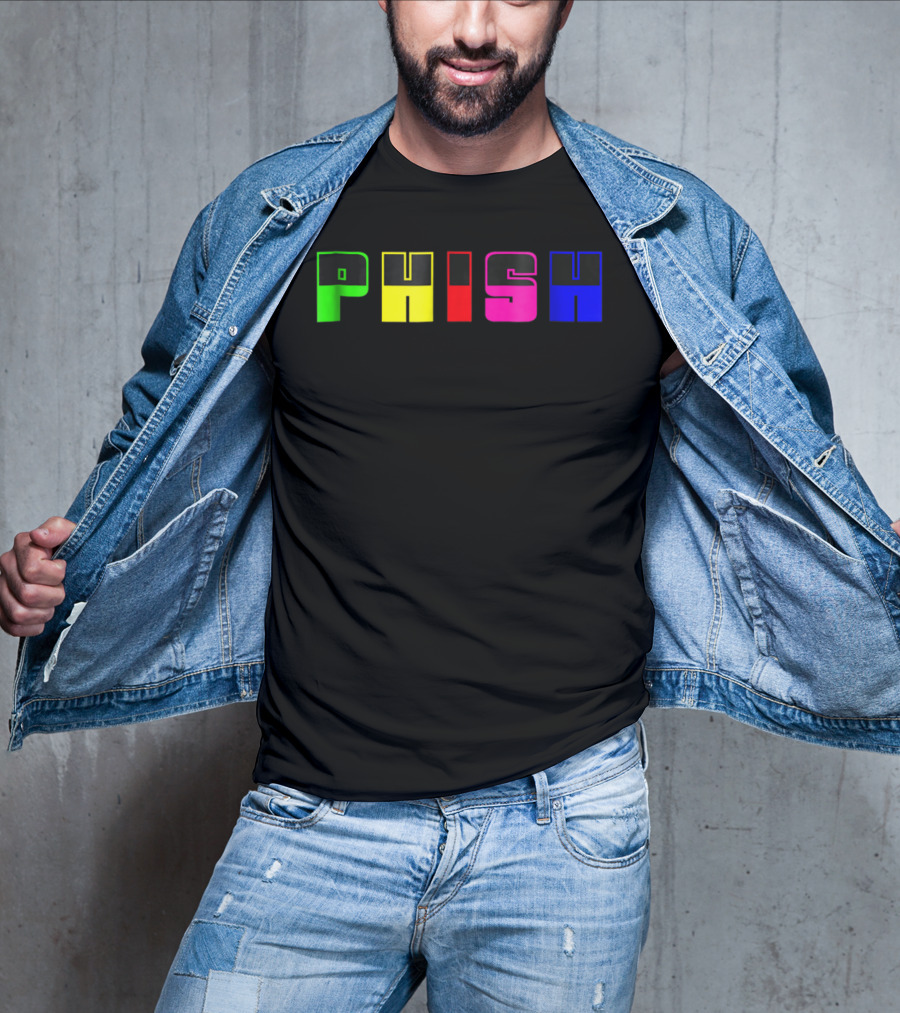 Nite Lite PHISH Neon Color Blocks T-Shirt