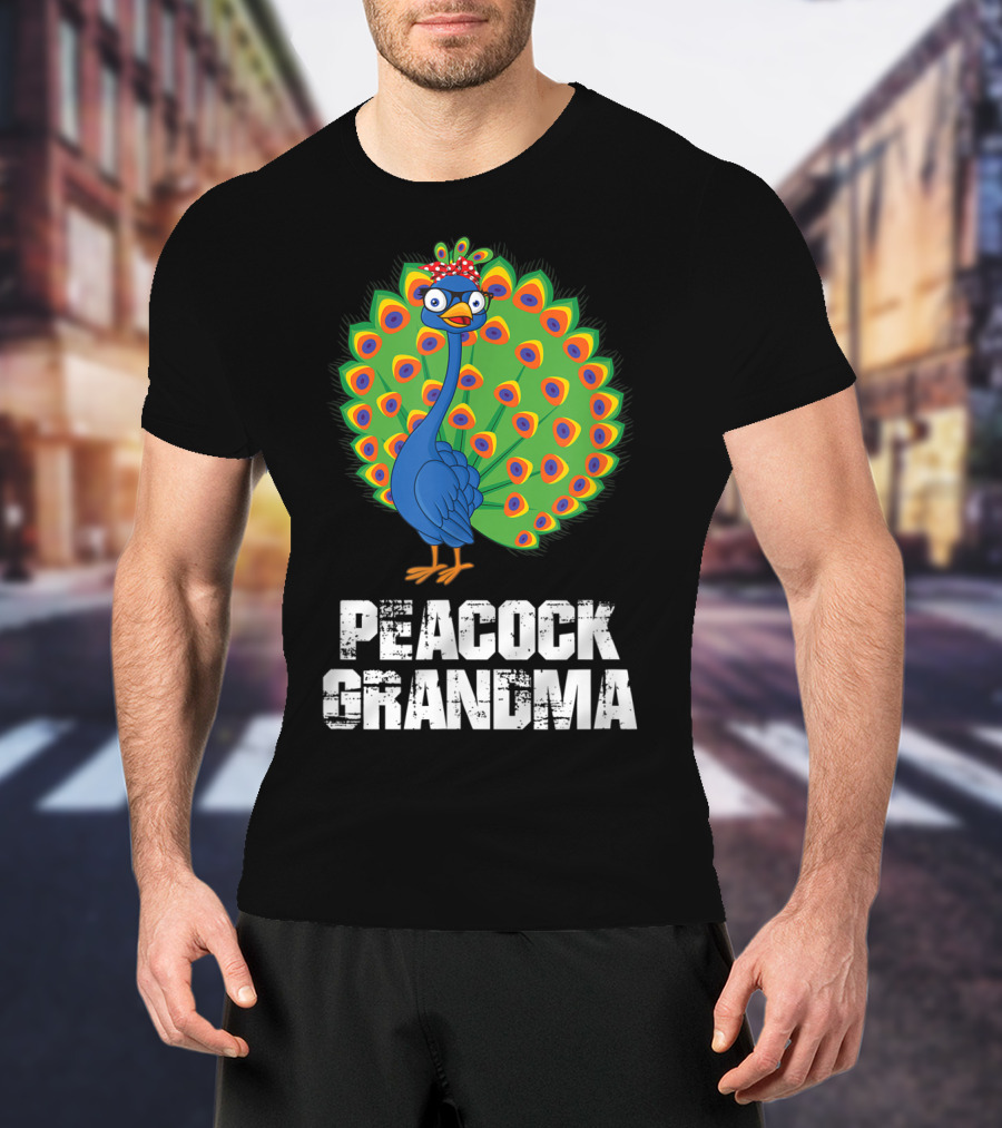 Peacock Grandma Birthday Nana T-Shirt