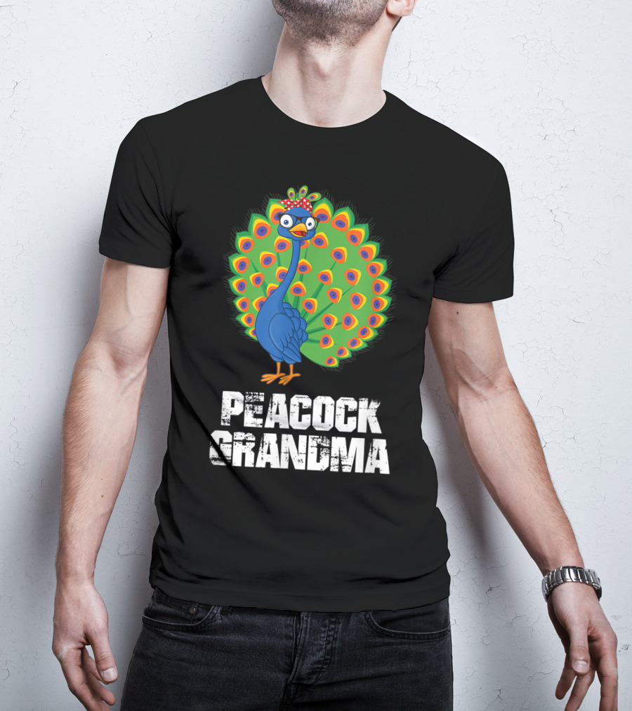 Peacock Grandma Birthday Nana T-Shirt