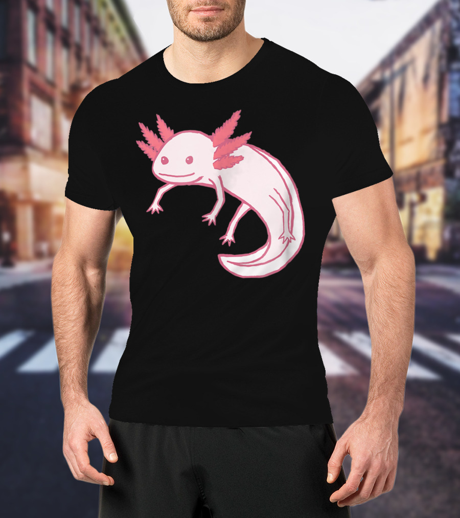 Pink Axolotl Cute Animal T-Shirt