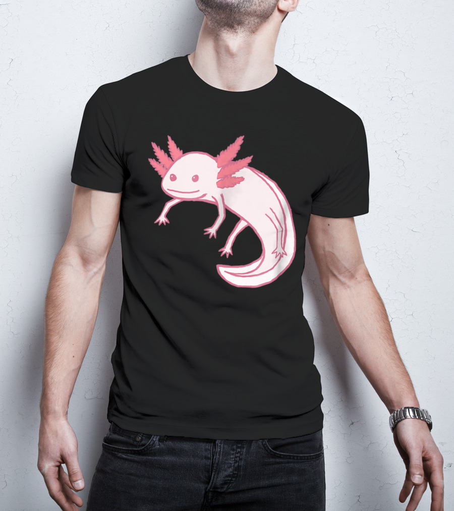 Pink Axolotl Cute Animal T-Shirt