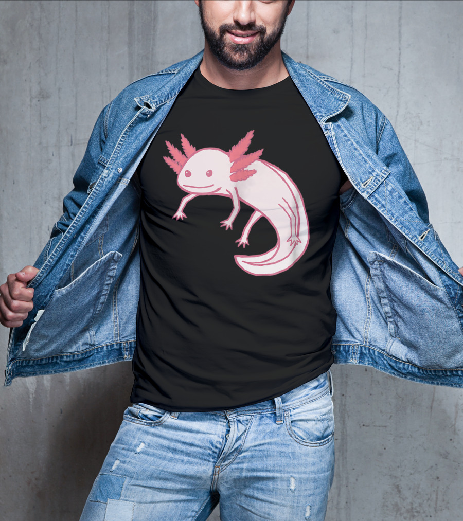 Pink Axolotl Cute Animal T-Shirt