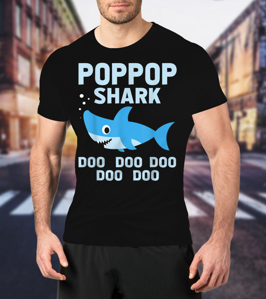 Popgop Shark Doo Doo Doo Doo Doo T-Shirt