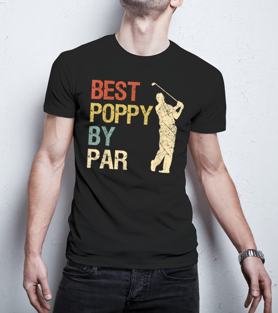 Best Poppy By Par Retro Vintage Golf T-Shirt