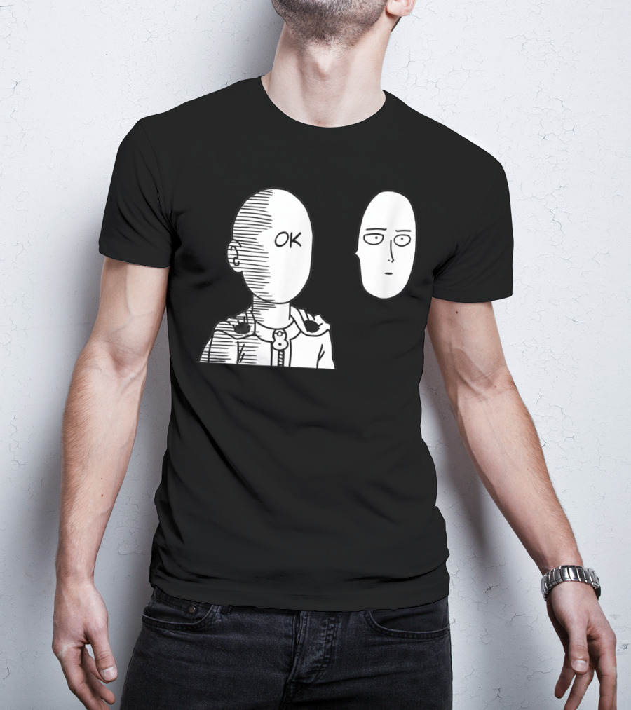 Saitama OK Face Oppai Otaku Manga T-Shirt