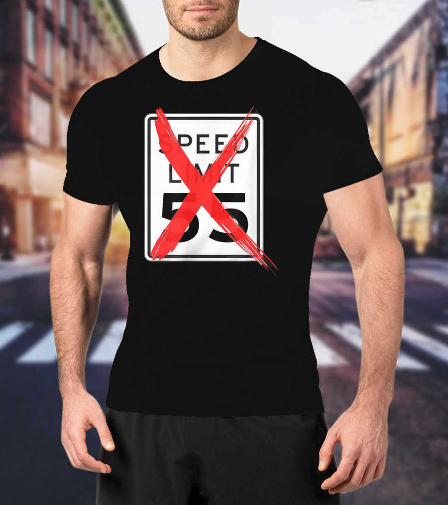 Speed Limit 55 Red Crossed Car Enthusiast T-Shirt