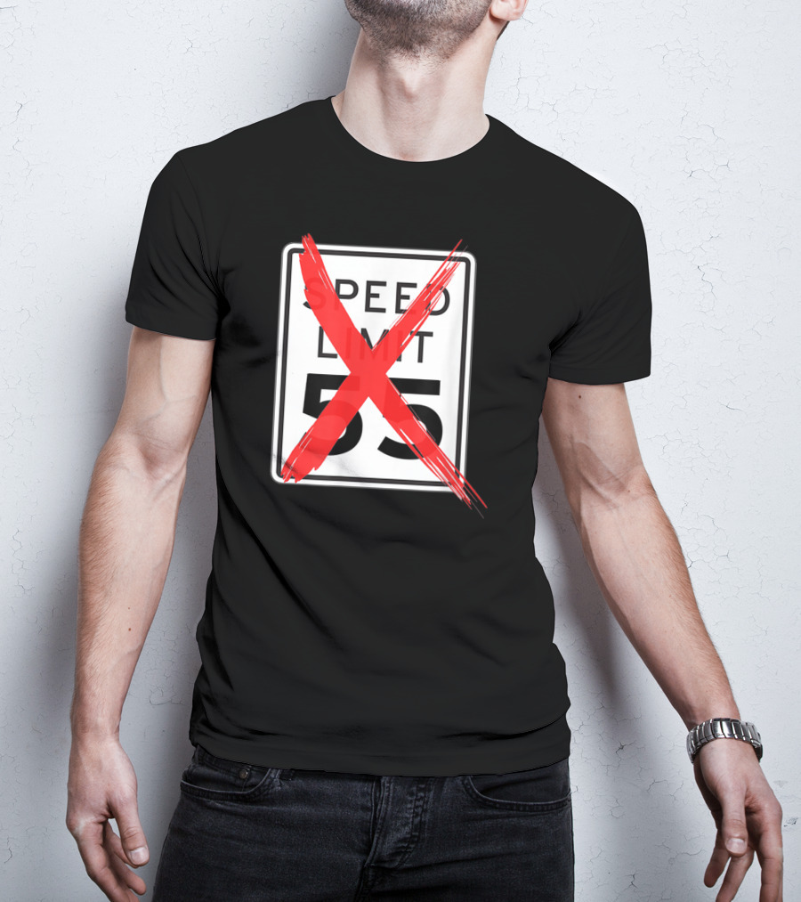 Speed Limit 55 Red Crossed Car Enthusiast T-Shirt