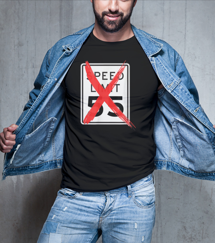 Speed Limit 55 Red Crossed Car Enthusiast T-Shirt