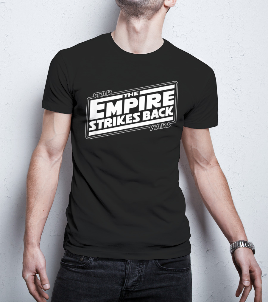 Star Wars The Empire Strikes Back Angled Movie T-Shirt