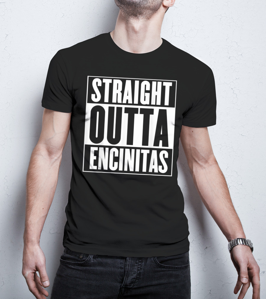 Straight Outta Encinitas California City Pride Urban T-Shirt
