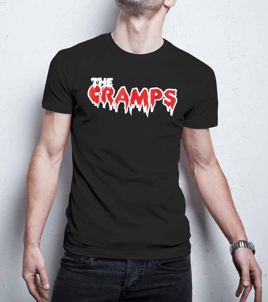 The Cramps Horror Drip Text T-Shirt