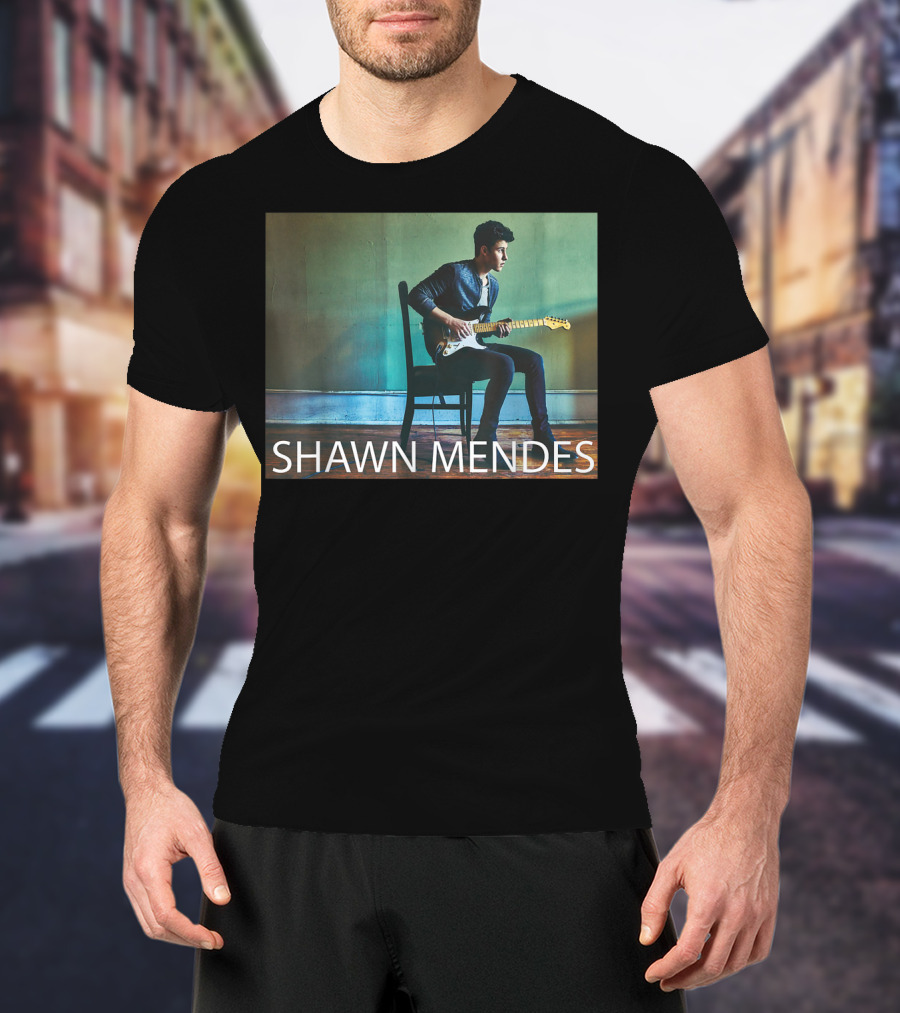 SHAWN MENDES Three Empty Words Mendes Guitar Player T-Shirt