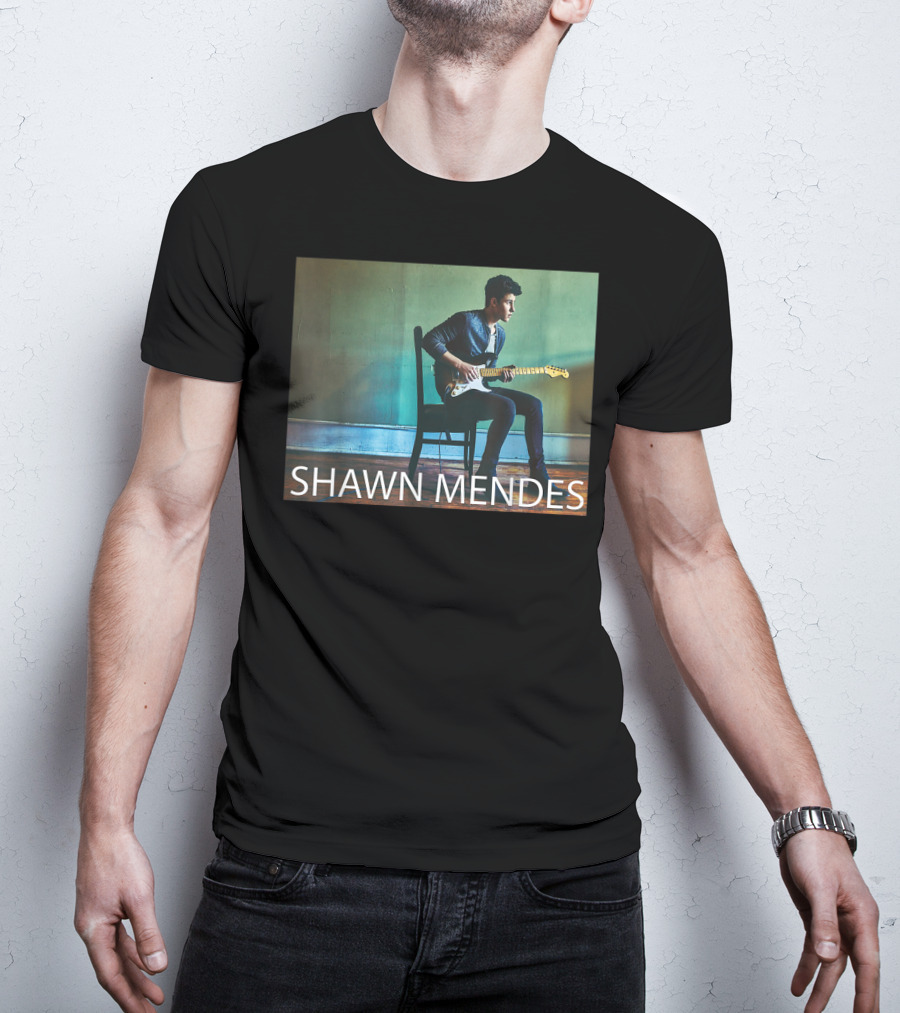 SHAWN MENDES Three Empty Words Mendes Guitar Player T-Shirt