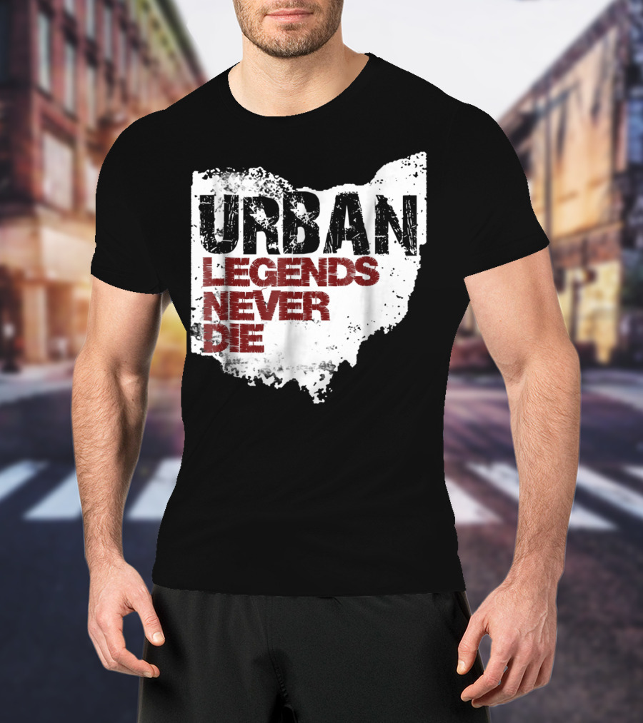 Urban Legends Never Die Ohio State Map T-Shirt
