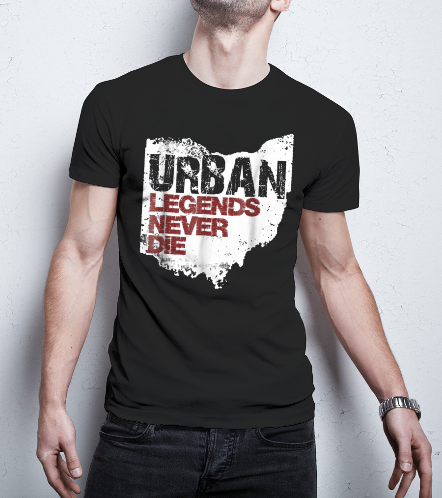 Urban Legends Never Die Ohio State Map T-Shirt