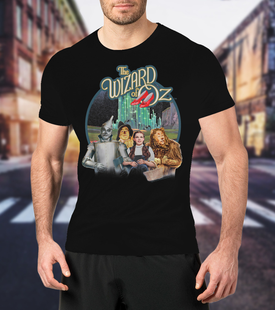 The Wizard Of Oz Dorothy Tin Man Scarecrow Cowardly Lion Emerald City T-Shirt
