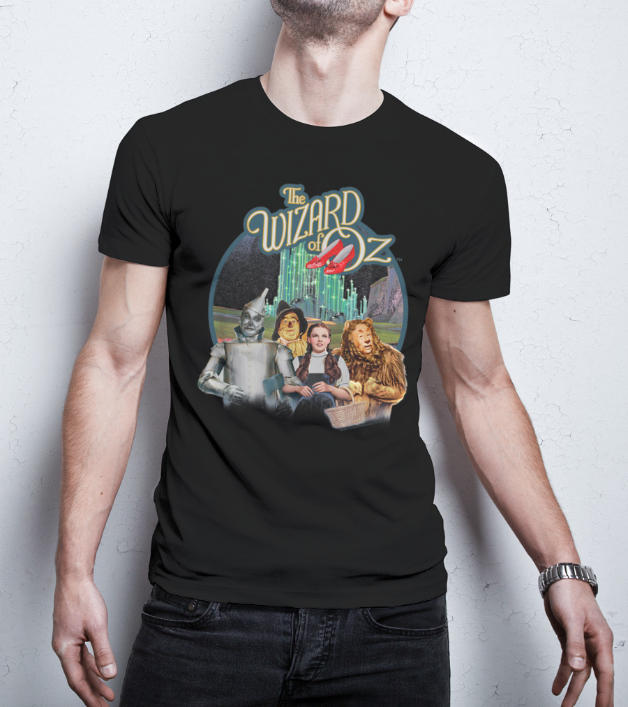 The Wizard Of Oz Dorothy Tin Man Scarecrow Cowardly Lion Emerald City T-Shirt