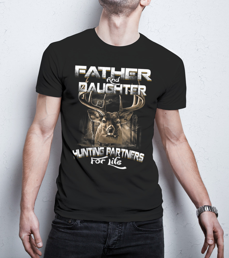 Father And Daughter Hunting Partners For Life With Deer T-Shirt