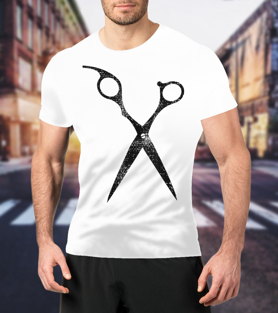Hairdresser Barber Shop Hairsty Scissors T-Shirt