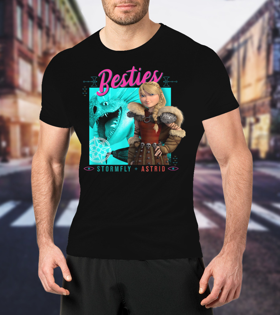 Besties Stormfly + Astrid How To Train Your Dragon 3 Hidden World T-Shirt