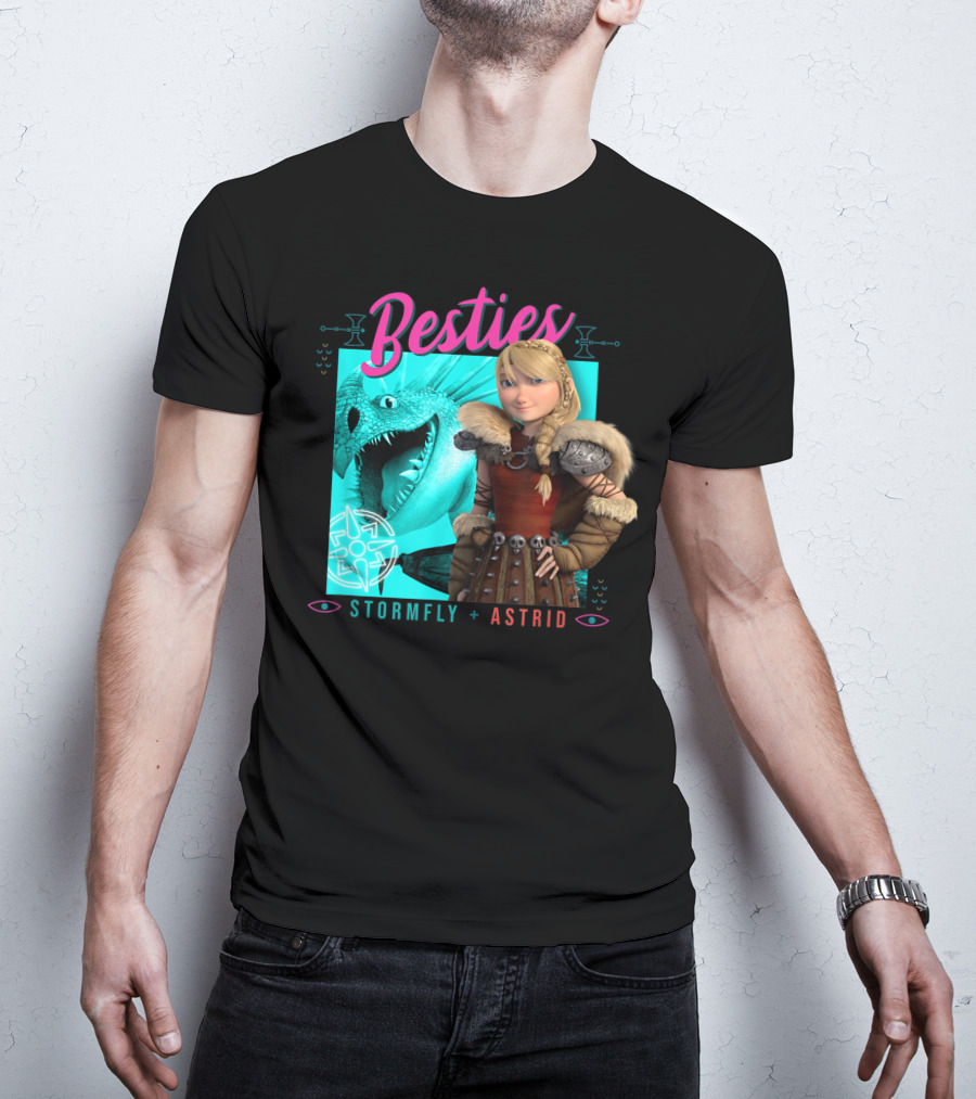 Besties Stormfly + Astrid How To Train Your Dragon 3 Hidden World T-Shirt