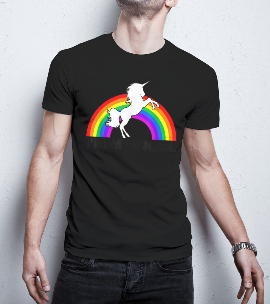I'm Magical Unicorn With Rainbow T-Shirt