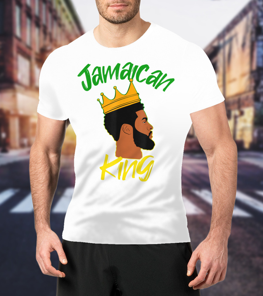 Jamaican King Proud And Independent Black King T-Shirt