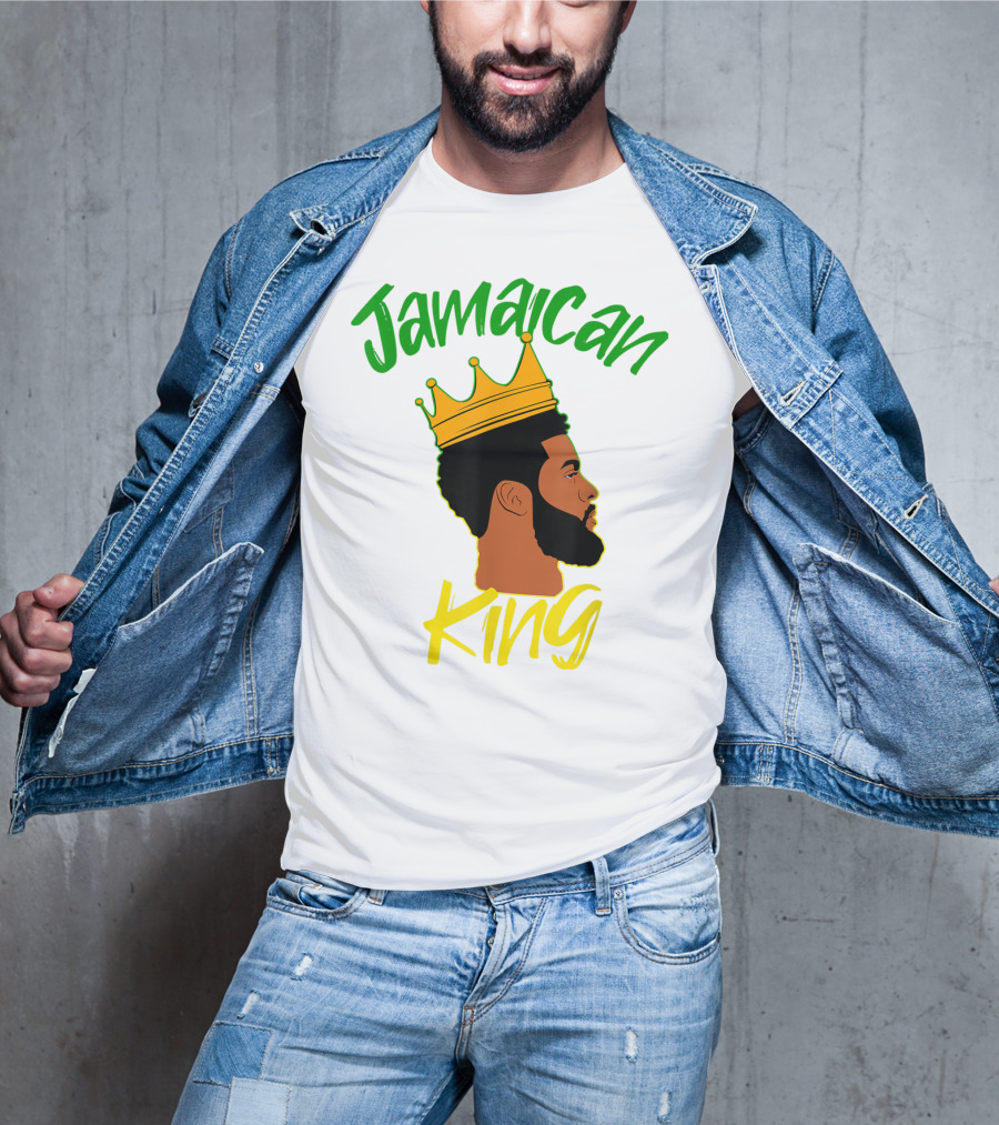 Jamaican King Proud And Independent Black King T-Shirt