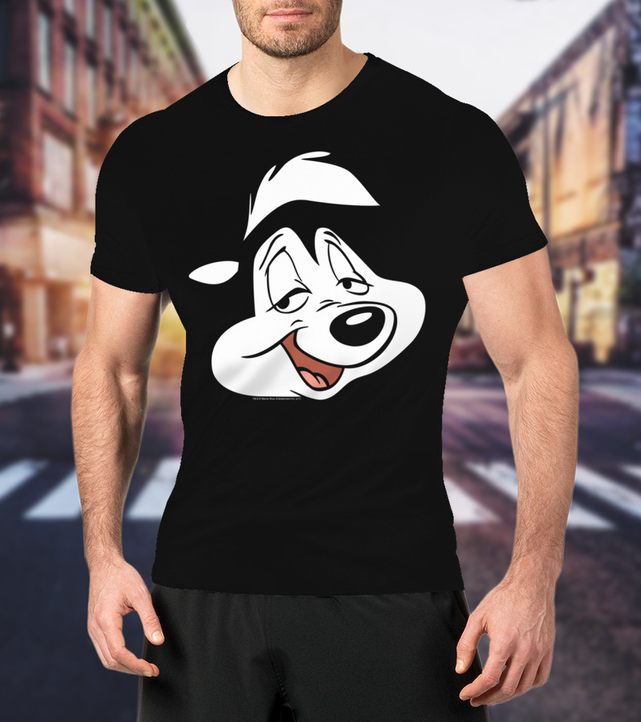 Looney Tunes Pepe Le Pew Face Character Classic T-Shirt