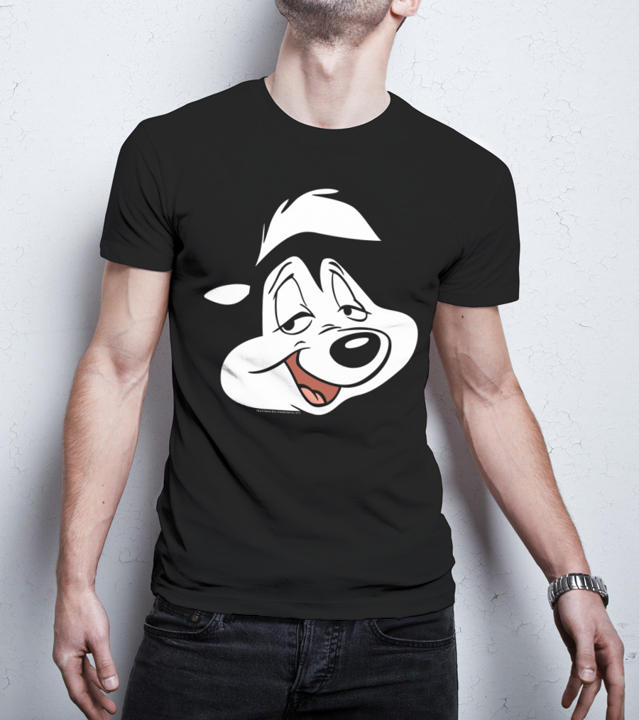 Looney Tunes Pepe Le Pew Face Character Classic T-Shirt